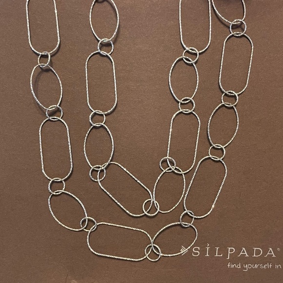 Silpada ‘LASTING IMPRESSION’ Sterling Silver Necklace 36” long N2731 - Picture 10 of 15